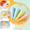 8-Piece Silicone Ice Pop Molds – Reusable Handheld Popsicle Makers for Kids, Multicolored Star-Shaped Molds with Lids, Perfect for DIY Ice Cream, Yogurt, Jelly, and Chocolate Popsicles